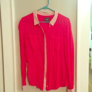 Two Toned Pink Maeve Blouse
